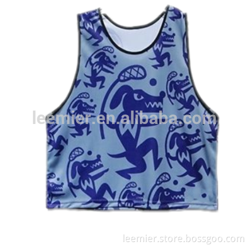 Custom made dye sublimated lacrosse pinnies